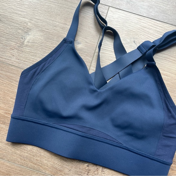 Brooks Women's  Drive Interlace Sports Bra Running Blue - Picture 5 of 5